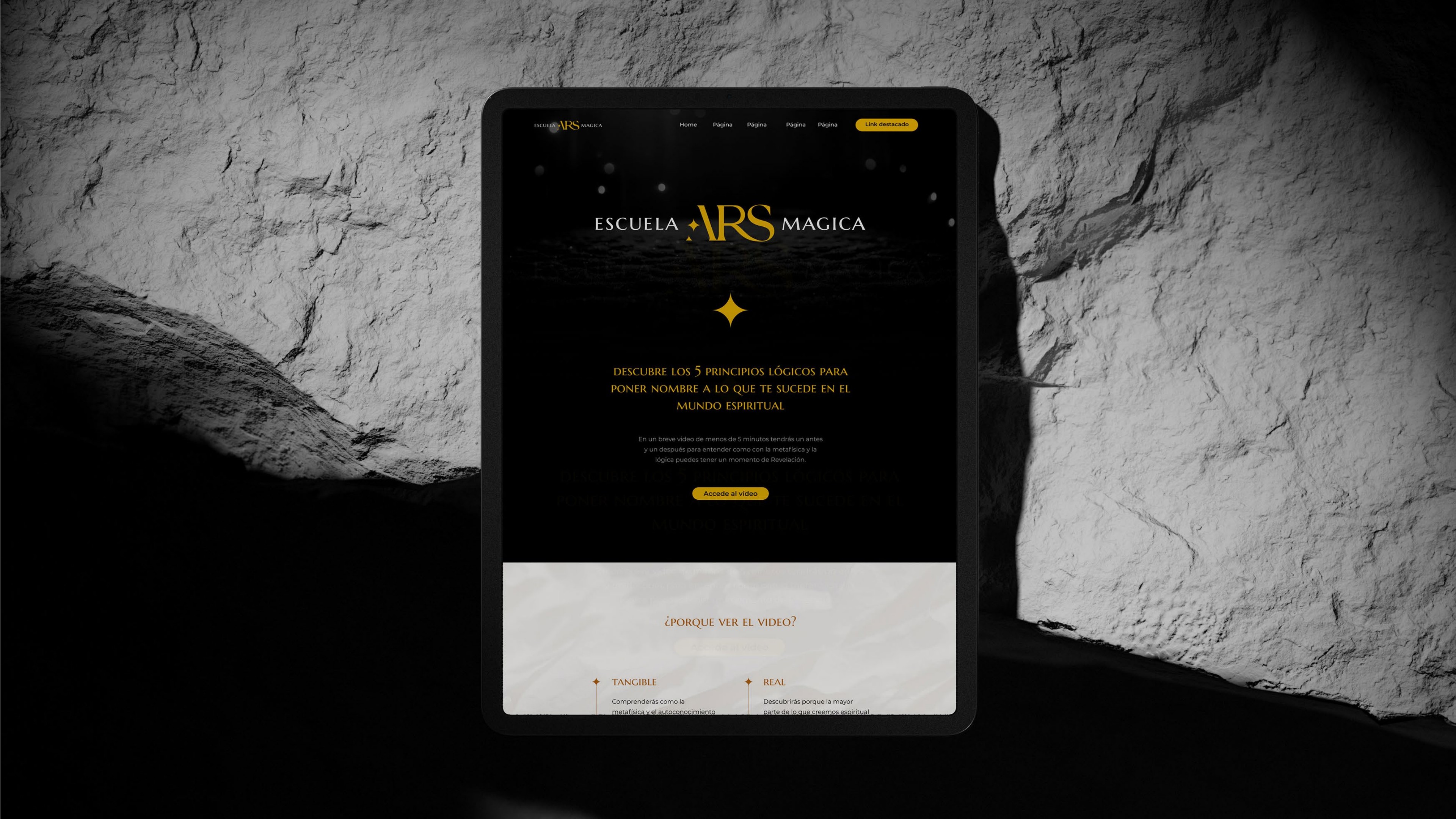 Escuela Ars Mágica — web/tablet