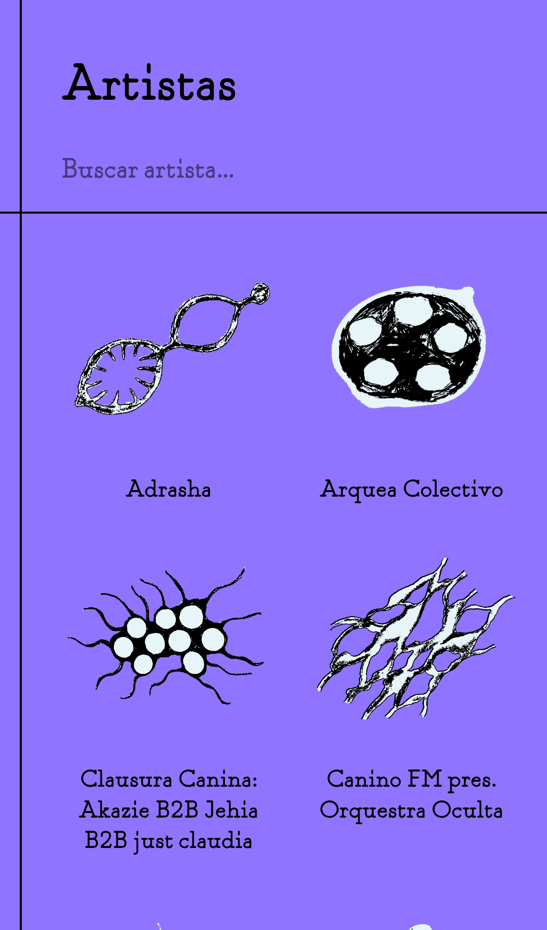 Rizomes — artistas